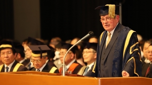 Vice-Chancellor Prof. James Tooley of the University of Buckingham, United Kingdom