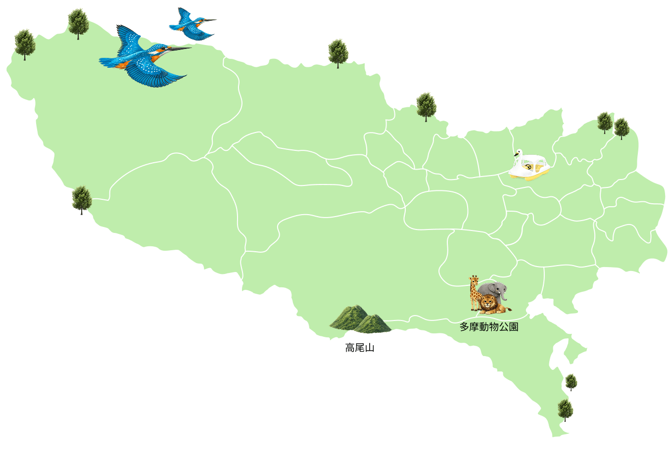 多摩地域マップ
