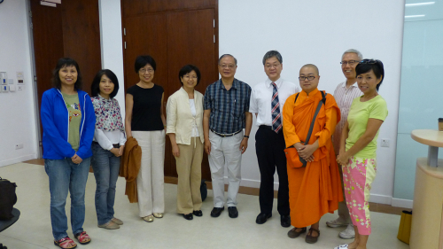 With participating representatives after a lecture at the University of Hong Kong