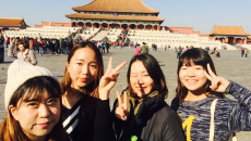 留学時のクラスメイトと中国観光
