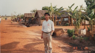 留学中にカオイダン難民キャンプで（タイ・1989）