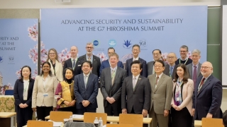 「G7広島サミットにおける安全保障と持続可能性の推進」国際会議の様子